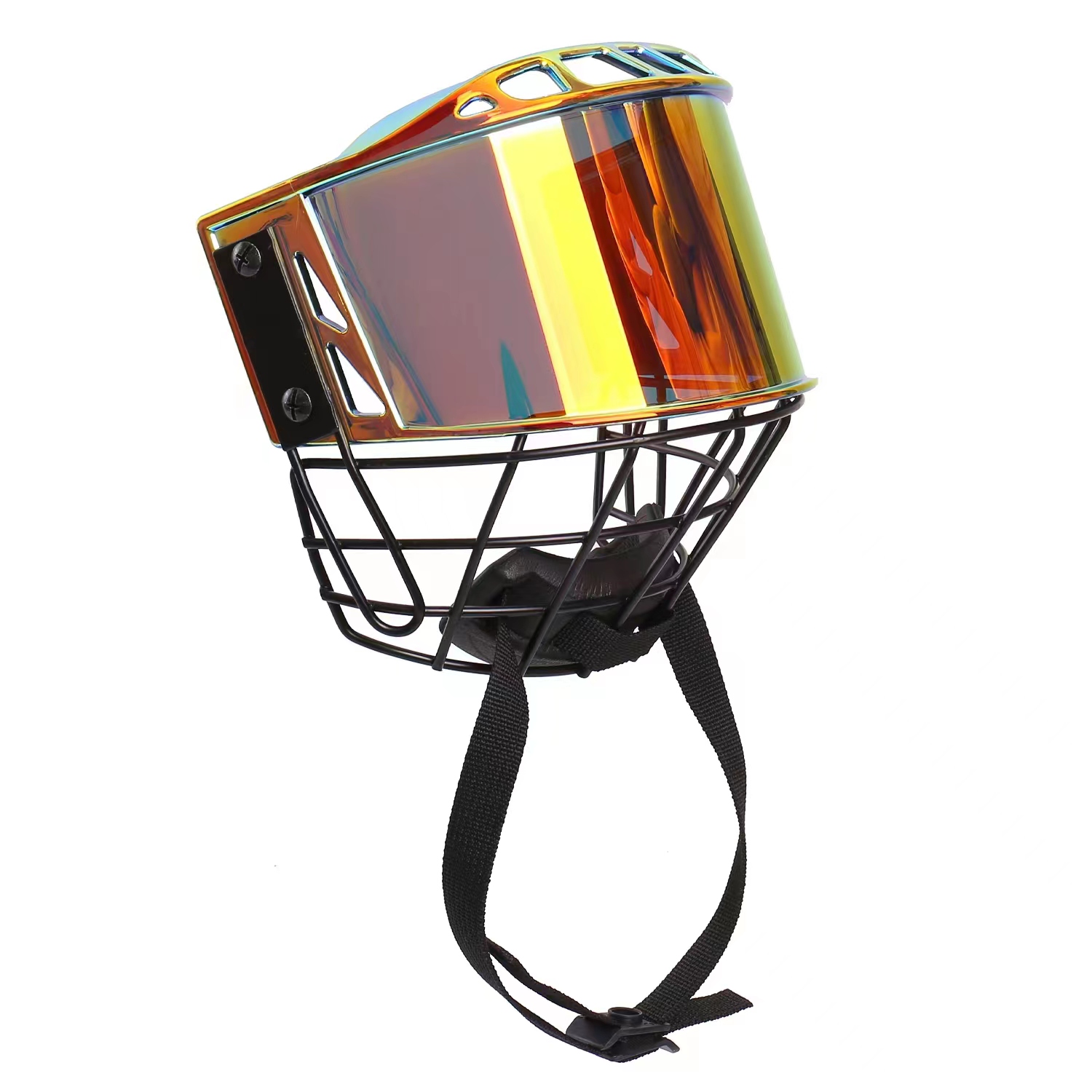 Jaula roja de alta resistencia para casco de hockey sobre hielo para jugador de hockey
