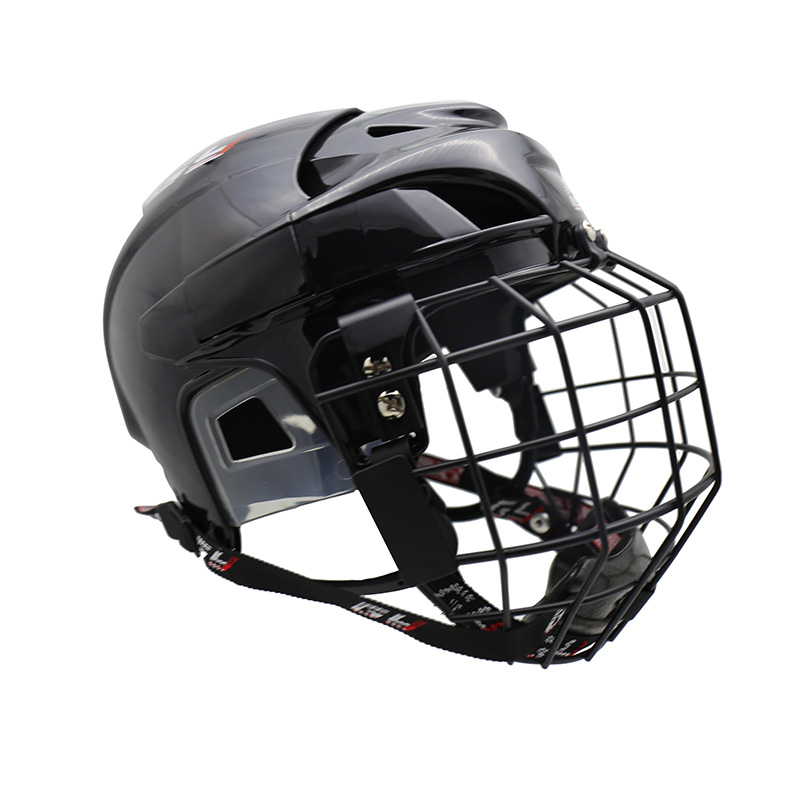Casco de hockey sobre hielo de protección de cabeza ajustable mediano